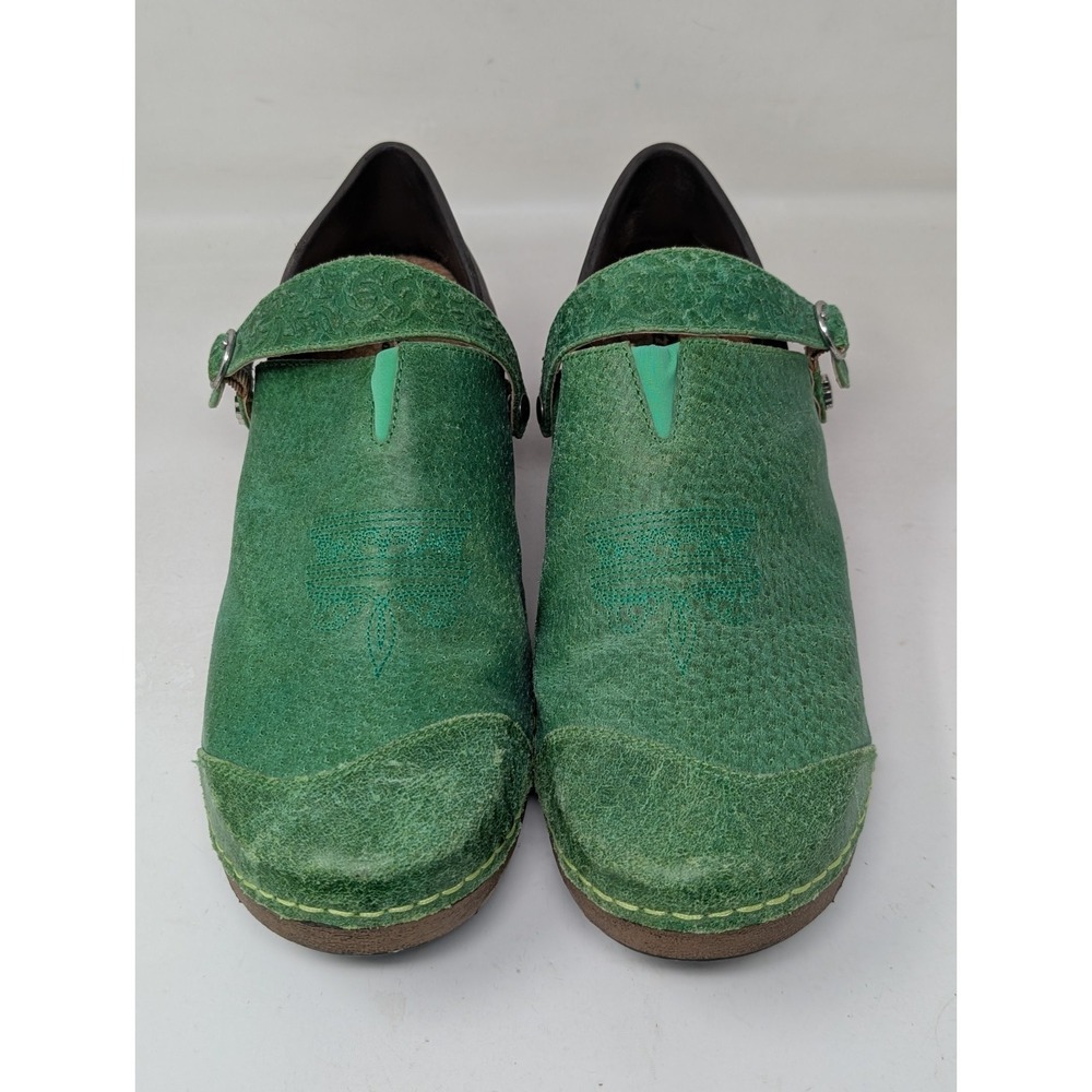 Rocky 4EurSole Green Inspire Me Leather Clog Shoes Women's Size‎ 41 / US 10-10.5 - Picture 2 of 7
